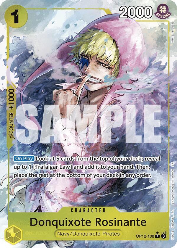 Donquixote Rosinante (108) (Alternate Art) R Foil OP12 OP12-108 NM