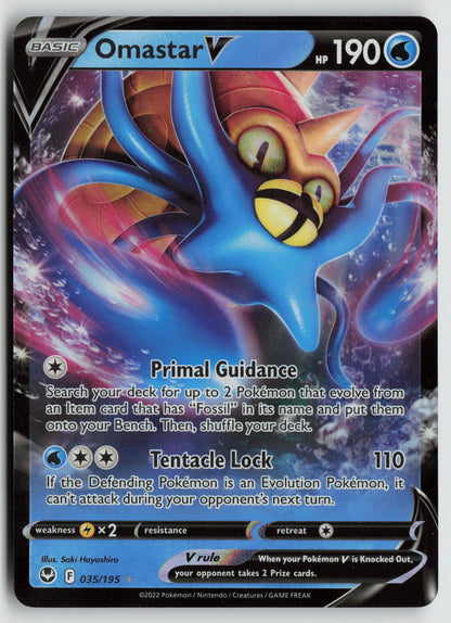 Omastar V Ultra Rare Holo SWSH12 035/195 NM