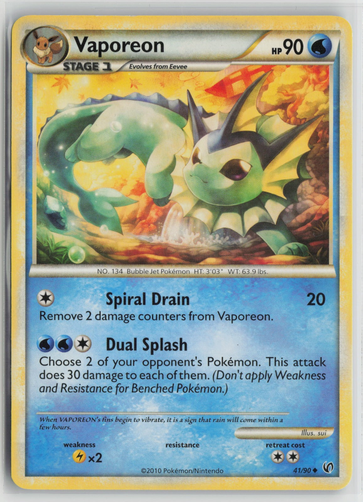 Vaporeon Uncommon UD 41/90 MP