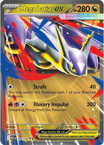 Mega Latias ex Double Rare Holo MEG 100/132 NM