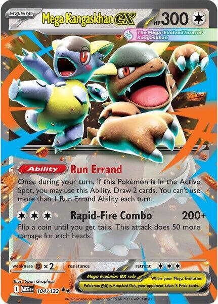 Mega Kangaskhan ex Double Rare Holo MEG 104/132 NM