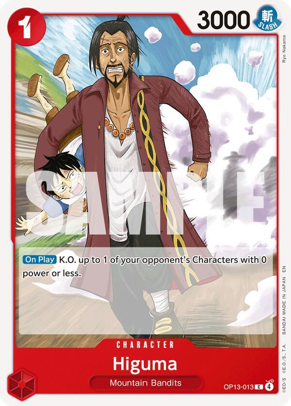 Higuma C OP13 OP13-013 NM