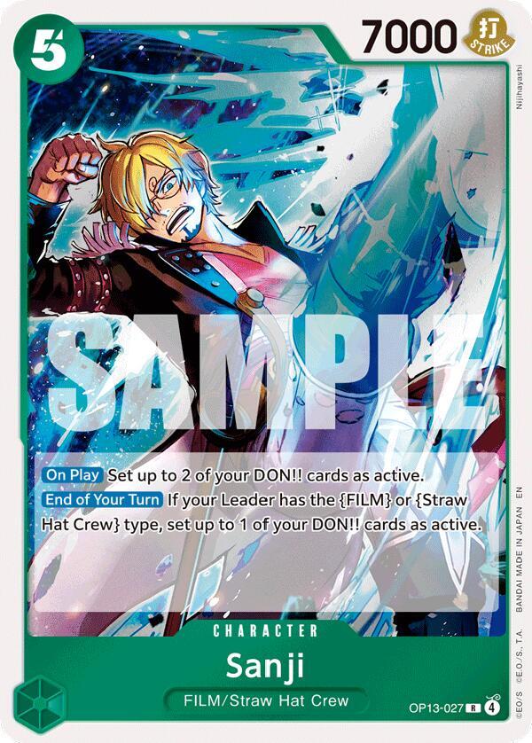 Sanji R Foil OP13 OP13-027 NM