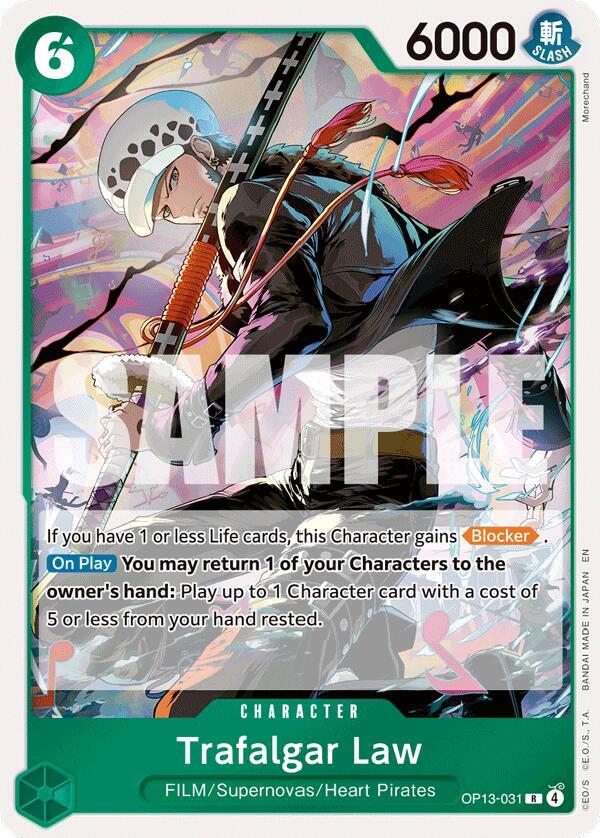 Trafalgar Law R Foil OP13 OP13-031 NM