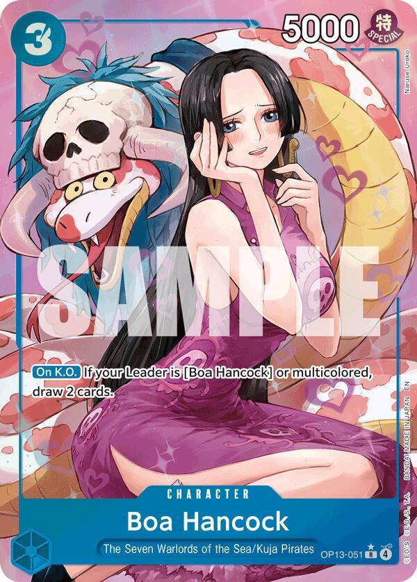 Boa Hancock (Alternate Art) R Foil OP13 OP13-051 NM
