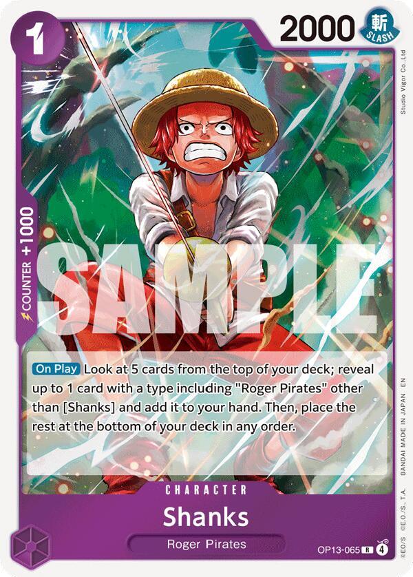 Shanks (065) R Foil OP13 OP13-065 NM