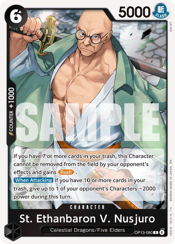St. Ethanbaron V. Nusjuro R Foil OP13 OP13-080 NM