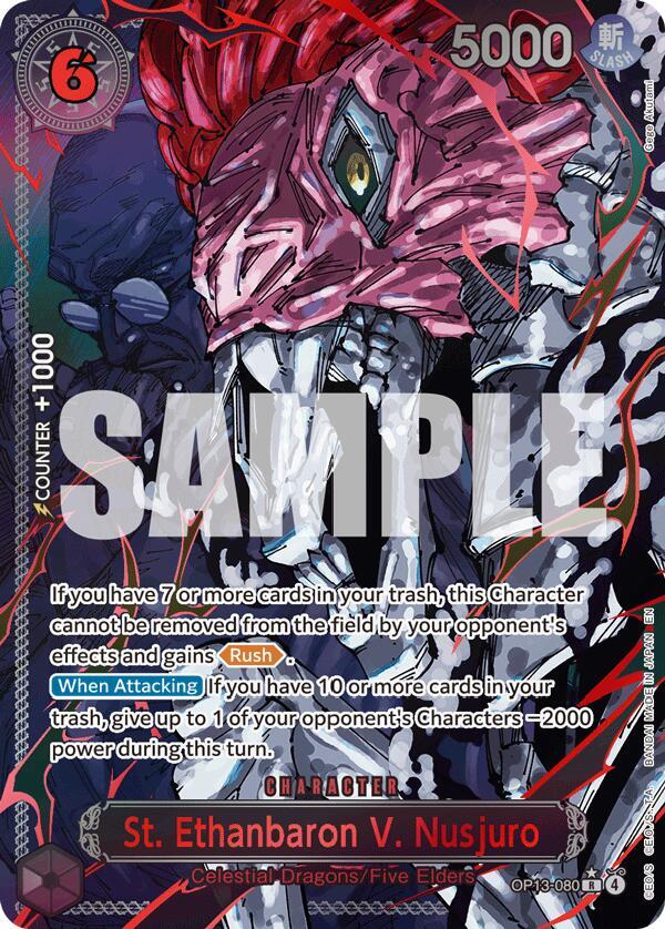 St. Ethanbaron V. Nusjuro (Parallel) R Foil OP13 OP13-080 NM