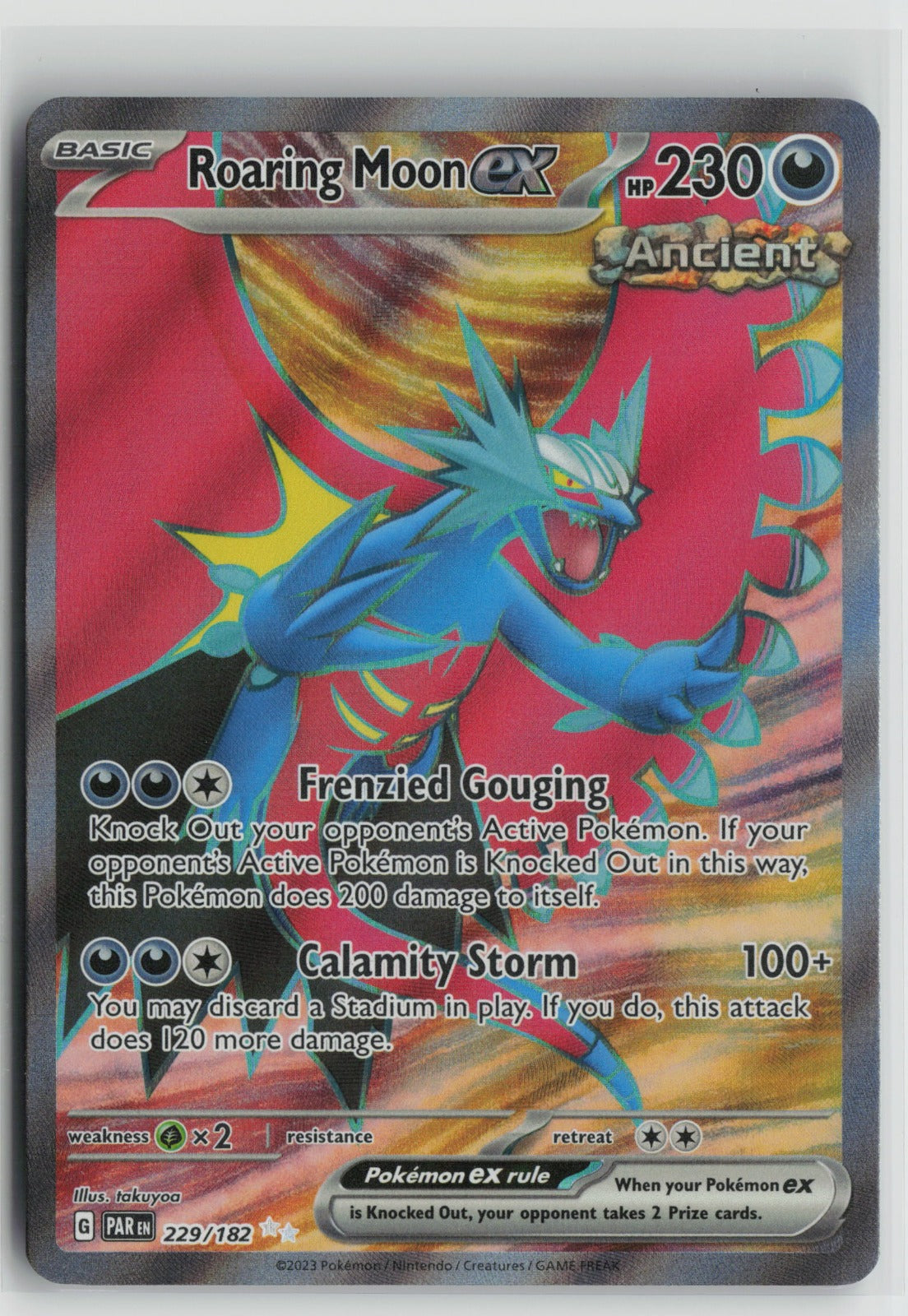 Roaring Moon ex - Ultra Rare Holo PAR 229/182 NM