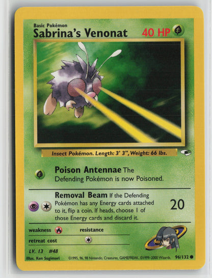Sabrina's Venonat Common Unlimited G1 096/132 NM