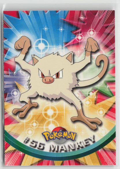 Mankey #56 Topps TV Animation Series 1999 Non-Holo LP