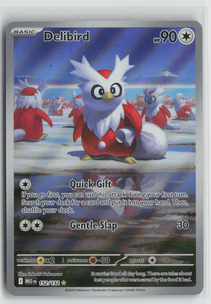 Delibird - Illustration Rare Holo MEG 152/132 NM- C