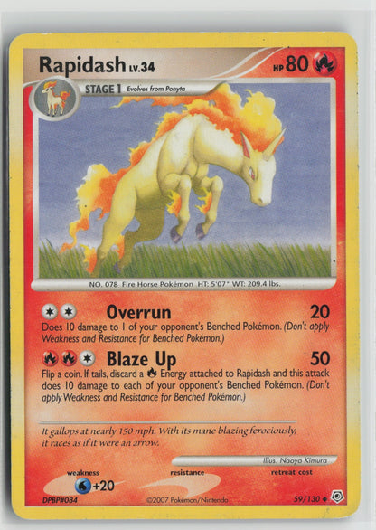 Rapidash Uncommon DP 59/130 HP