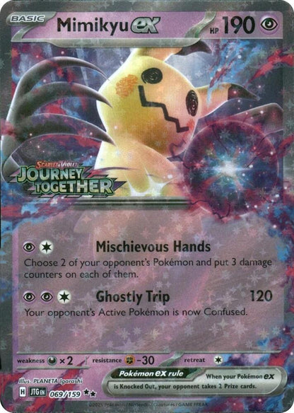 Mimikyu ex (Journey Together Stamped) Double Rare Holo MCAP 069/159 NM