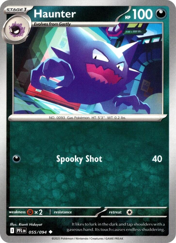 Haunter Uncommon Reverse Holo PFL 055/094 NM