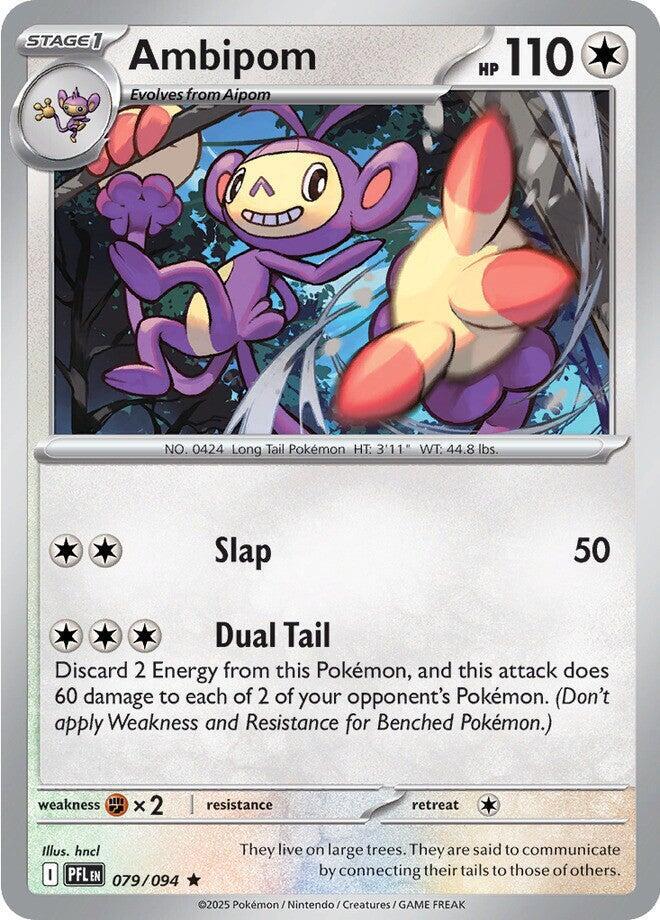 Ambipom Rare Reverse Holo PFL 079/094 NM