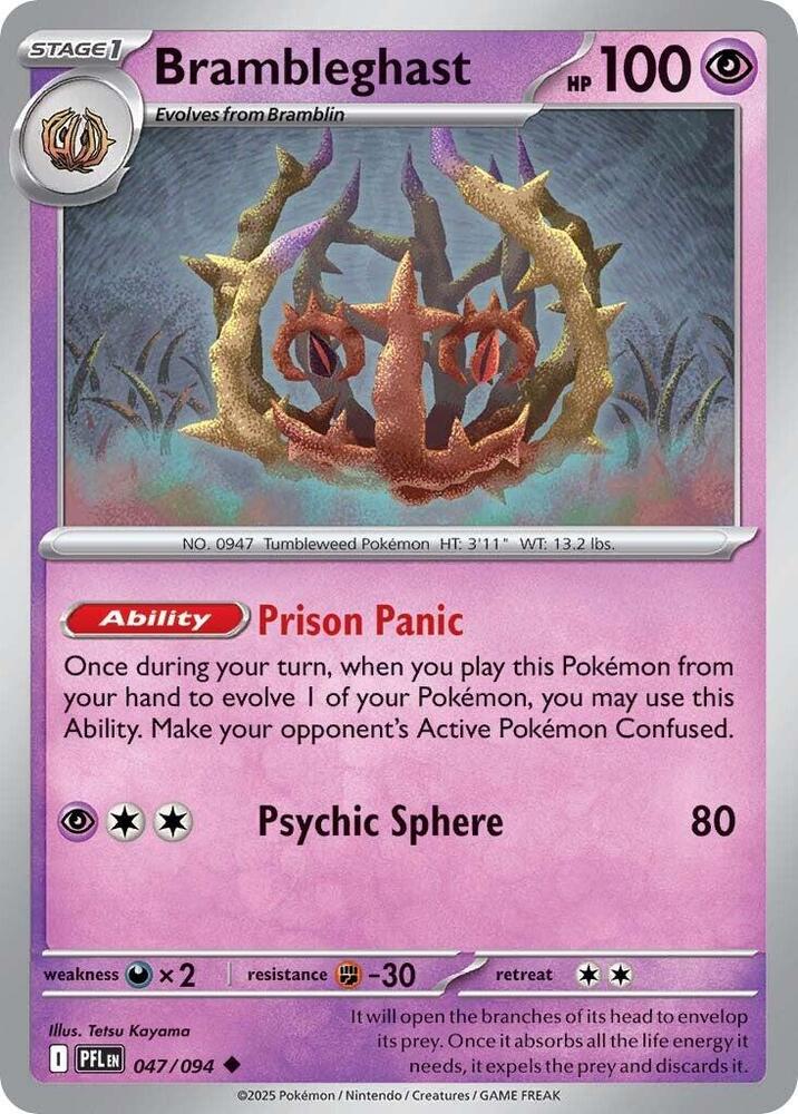 Brambleghast Uncommon Reverse Holo PFL 047/094 NM