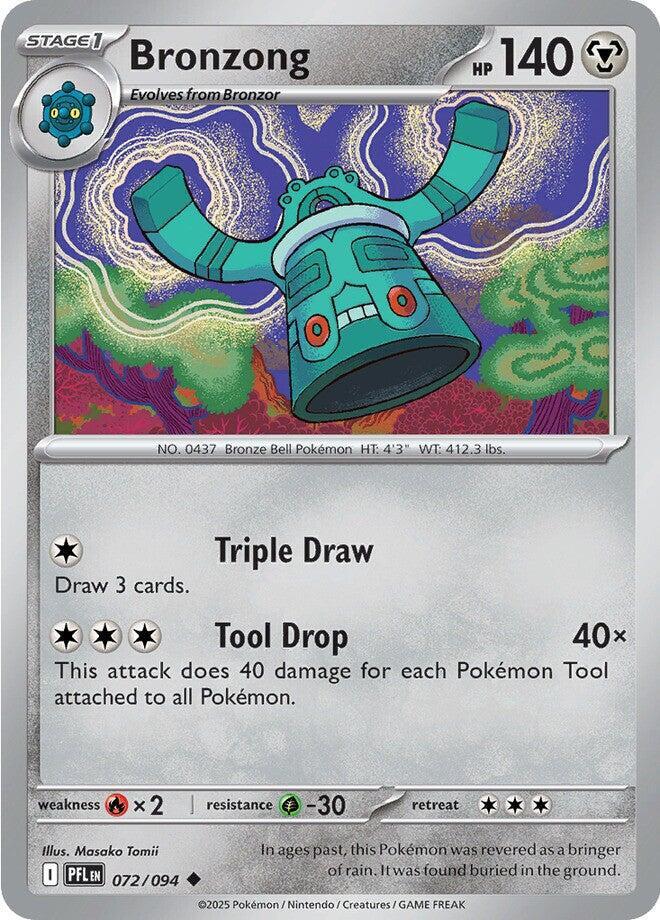 Bronzong Uncommon Regular PFL 072/094 NM