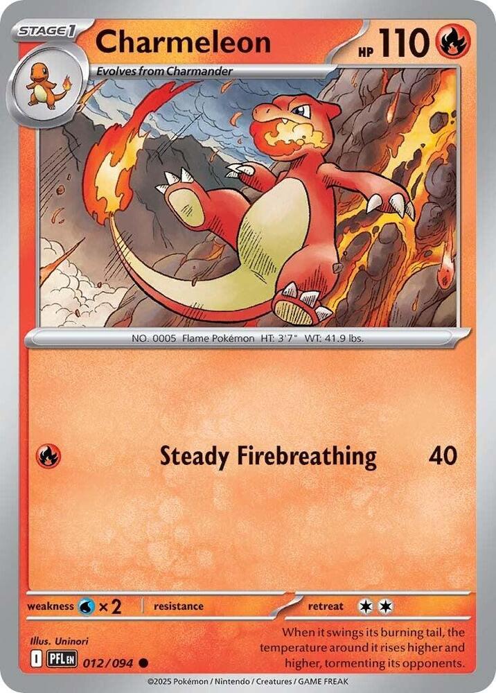 Charmeleon Common Regular PFL 012/094 NM