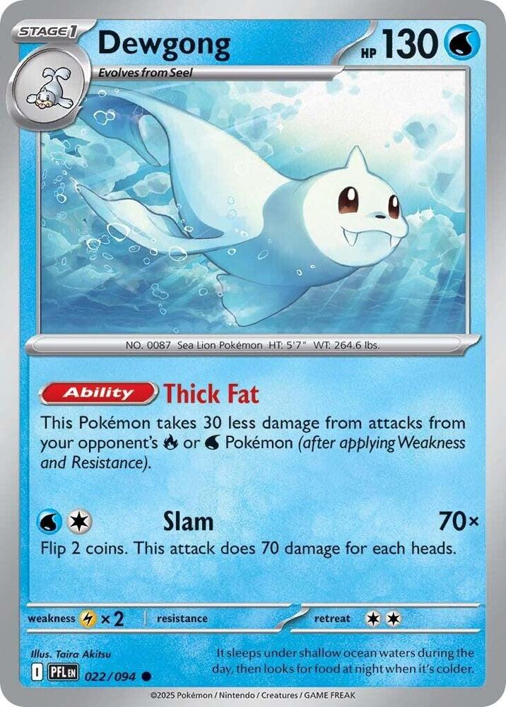 Dewgong Common Regular PFL 022/094 NM