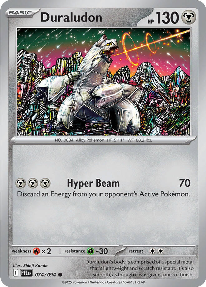 Duraludon Common Reverse Holo PFL 074/094 NM
