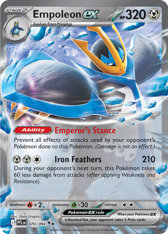 Empoleon ex Double Rare Holo PFL 070/094 NM