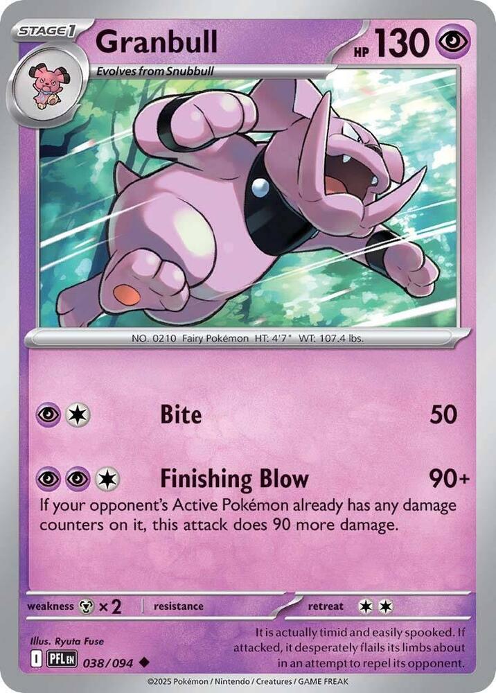 Granbull Uncommon Regular PFL 038/094 NM