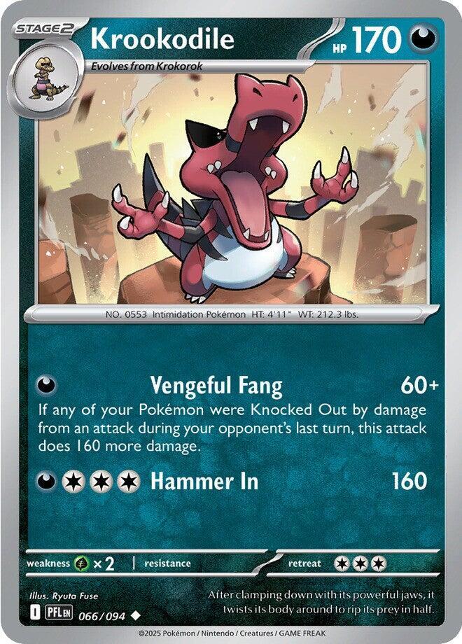 Krookodile Uncommon Regular PFL 066/094 NM