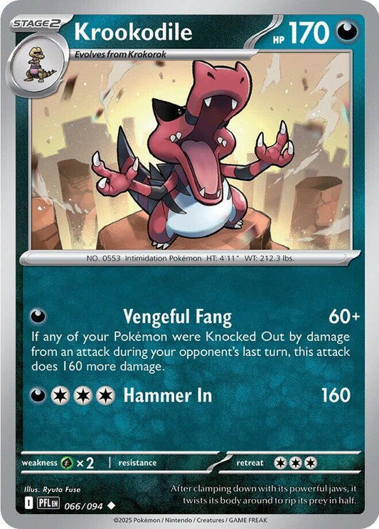 Krookodile Uncommon Regular PFL 066/094 NM