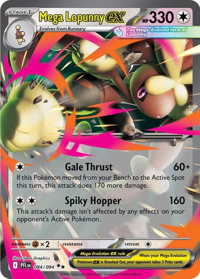 Mega Lopunny ex Double Rare Holo PFL 084/094 NM