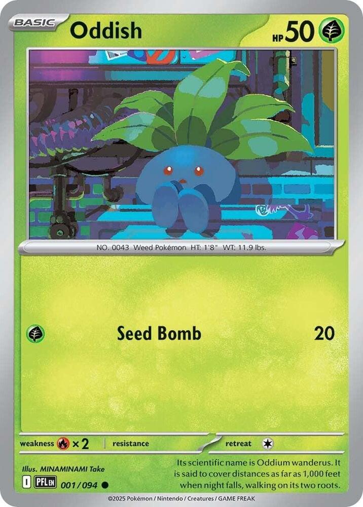 Oddish Common Regular PFL 001/094 NM