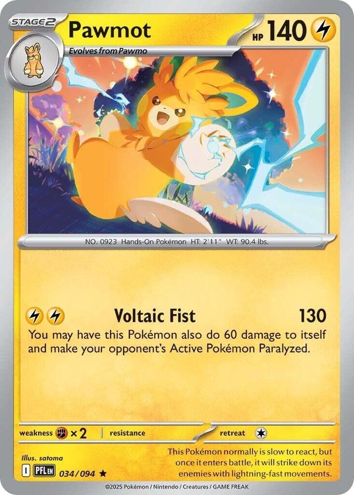 Pawmot Rare Holo PFL 034/094 NM