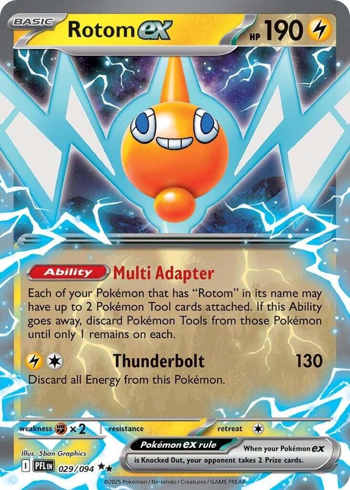 Rotom ex Double Rare Holo PFL 029/094 NM