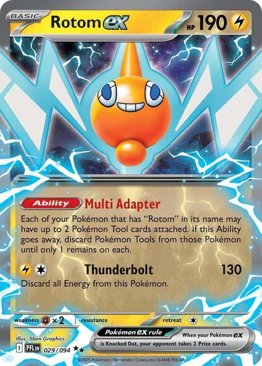 Rotom ex Double Rare Holo PFL 029/094 NM