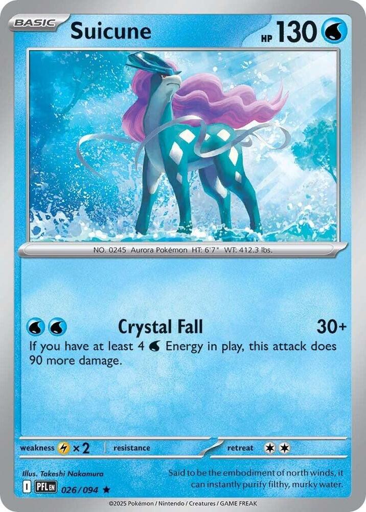 Suicune Rare Holo PFL 026/094 NM