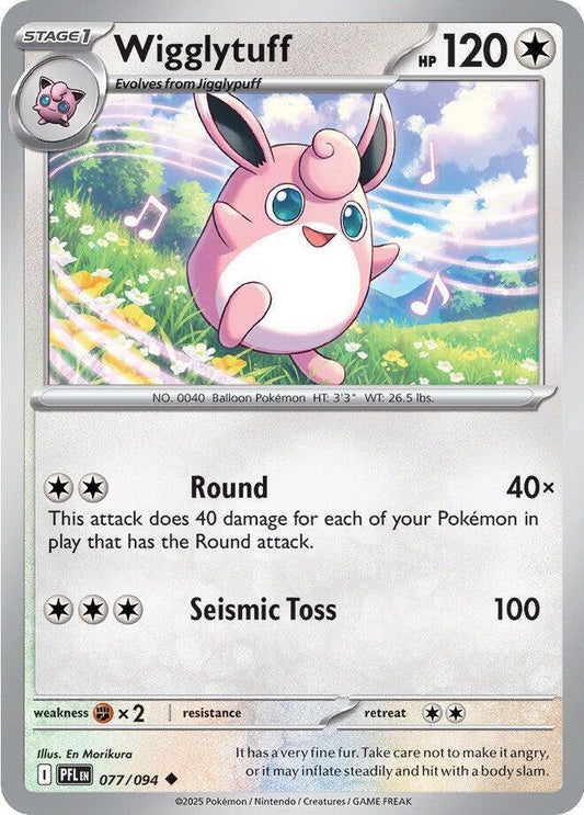 Wigglytuff Uncommon Regular PFL 077/094 NM