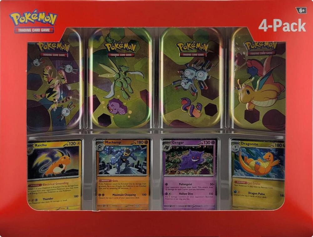 151 tins (4 Mini Tins + 4 Promo Cards Bundle)