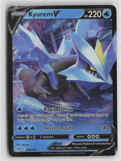 Kyurem V Ultra Rare Holo SWSH11 048/196 NM