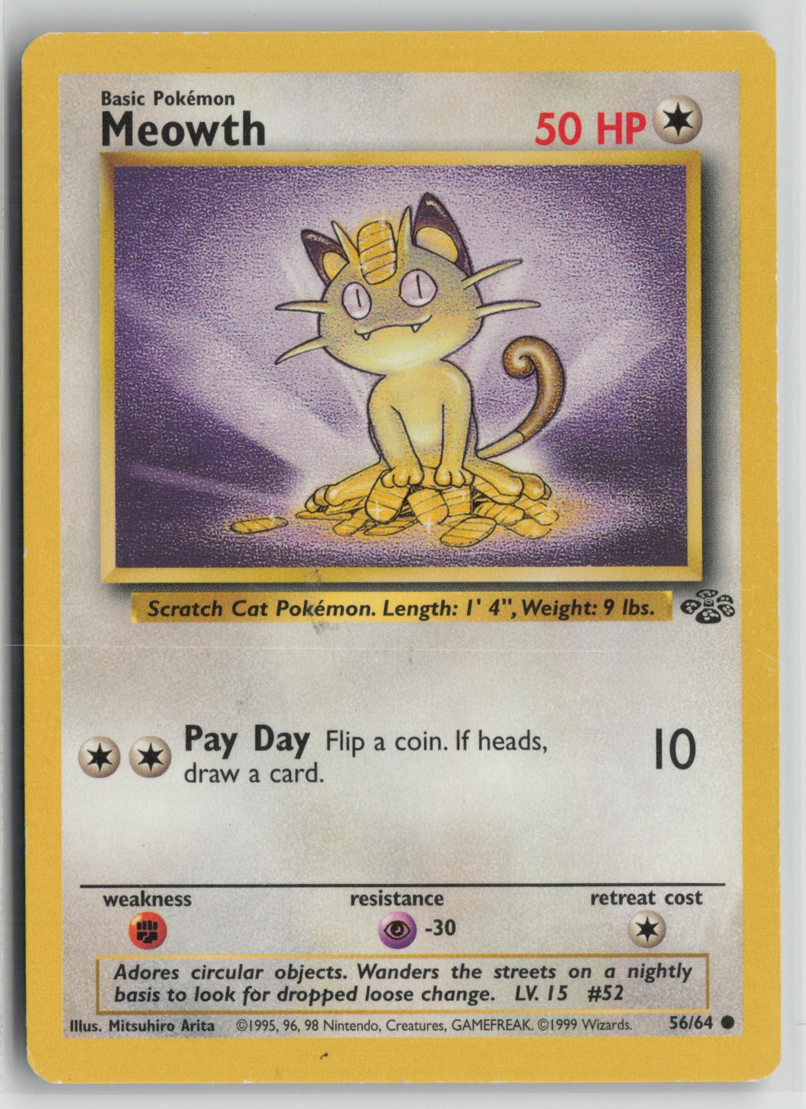 Meowth Common Unlimited JU 56/64 HP