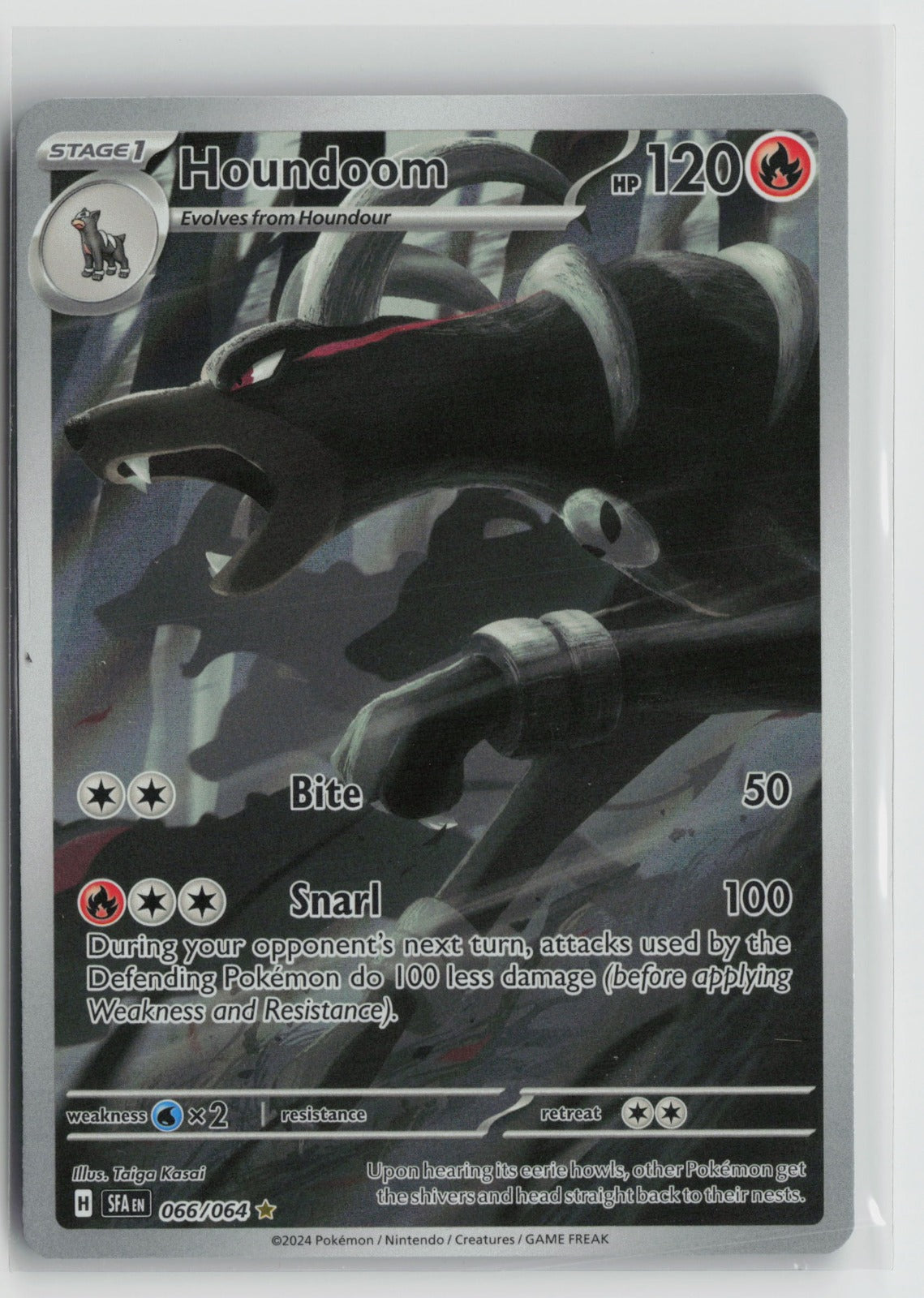 Houndoom Illustration Rare Holo SFA 066/064 NM
