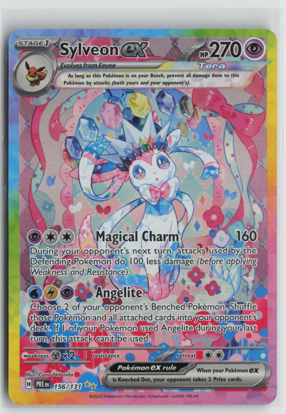 Sylveon ex - Special Illustration Rare Holo PRE 156/131 NM