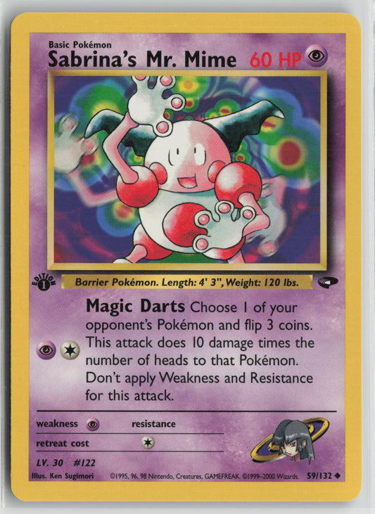 Sabrina's Mr. Mime Uncommon 1st Edition G2 059/132 NM