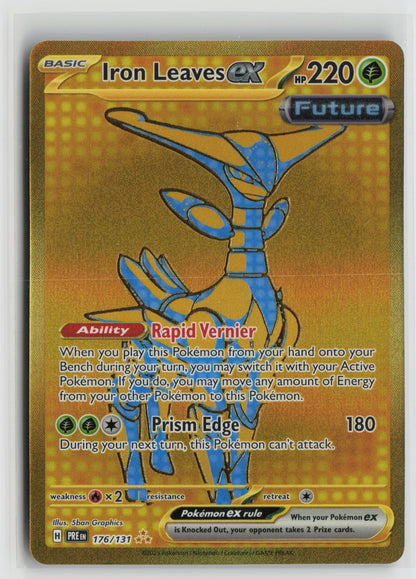 Iron Leaves ex Hyper Rare Holo PRE 176/131 NM