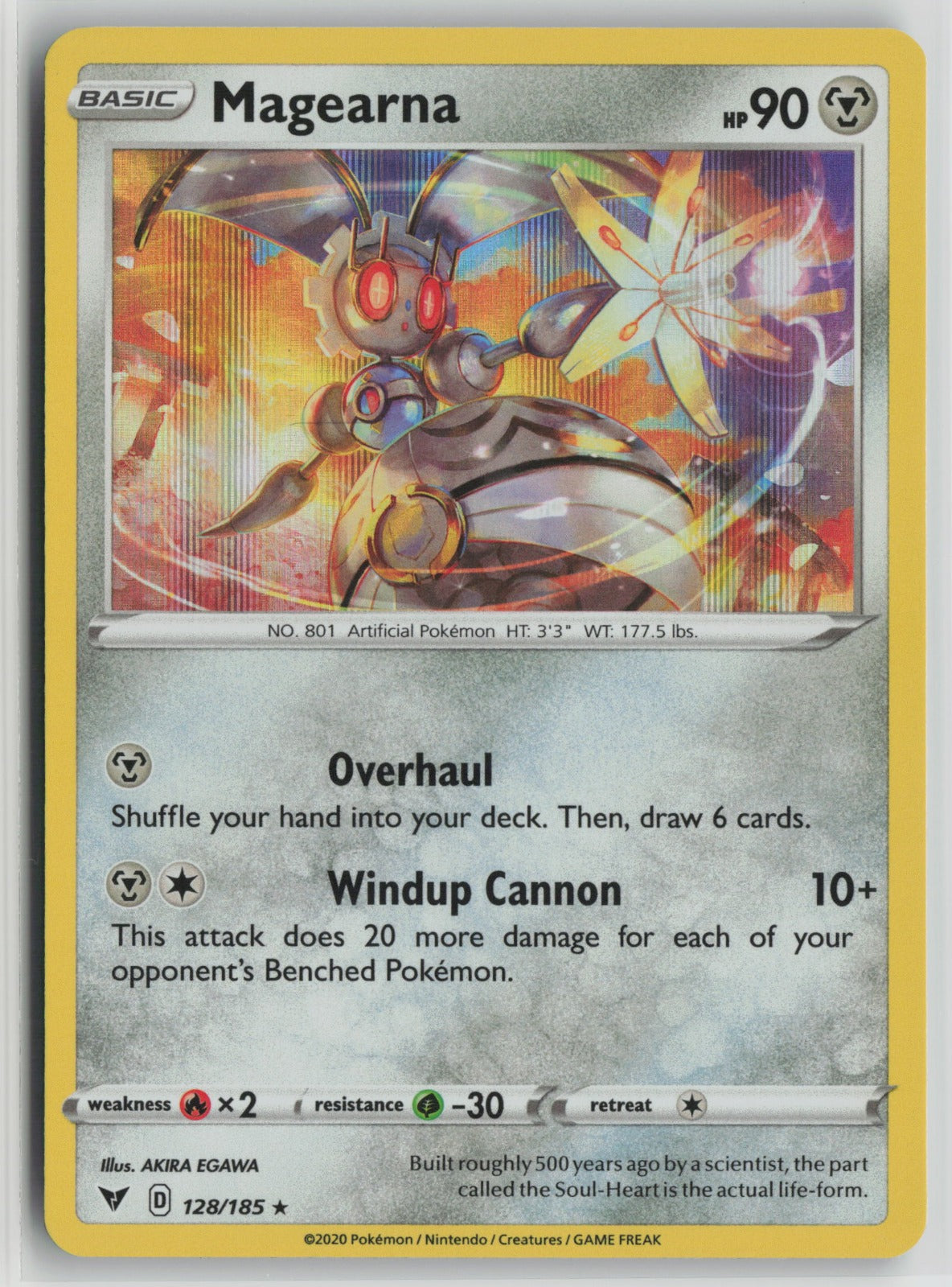 Magearna Holo Rare SWSH04 128/185 NM
