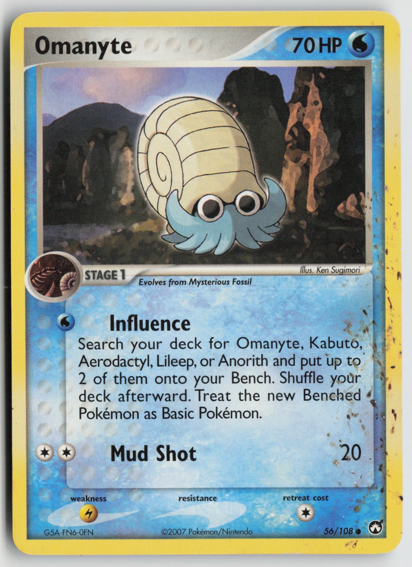 Omanyte Common Power Keepers 56/108 DMG