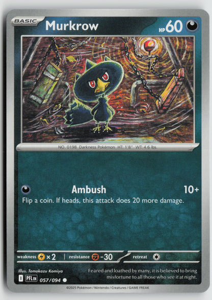 Murkrow Common ME02: Phantasmal Flames 057/094 NM