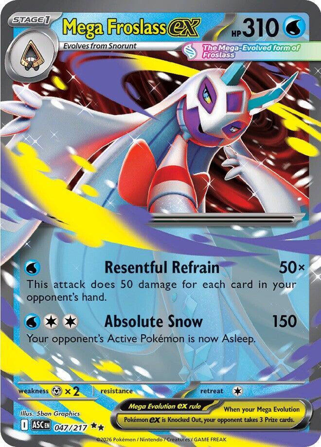 Mega Froslass ex Double Rare Holo ASC 047/217 NM