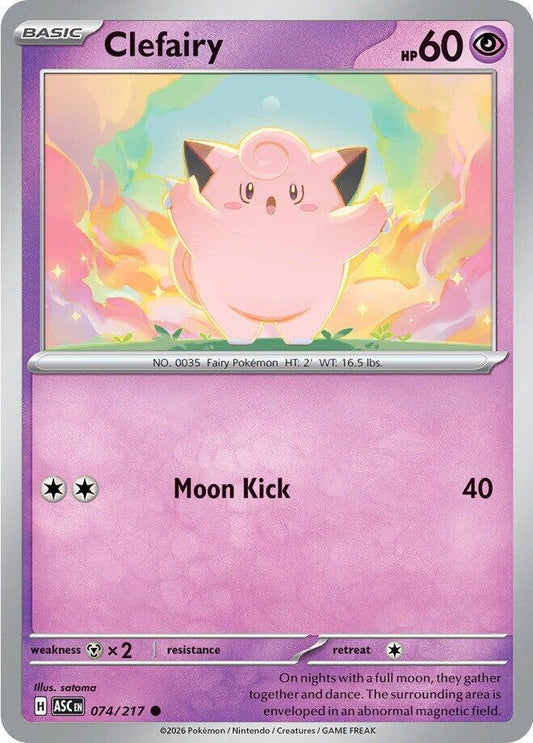 Clefairy Common Regular ASC 074/217 NM