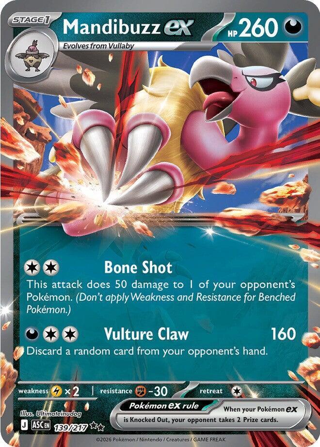 Mandibuzz ex Double Rare Holo ASC 139/217 NM