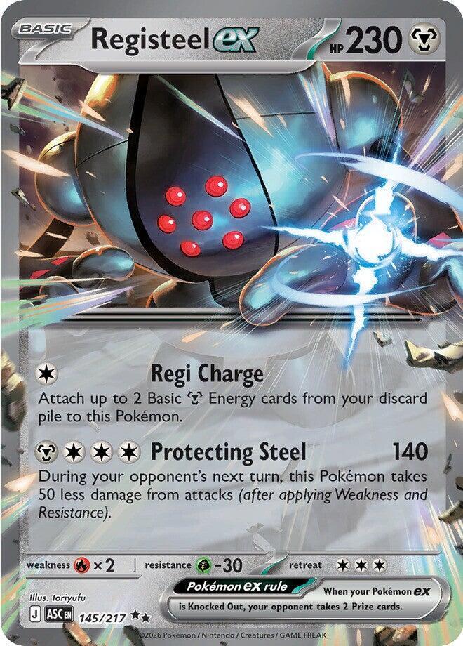 Registeel ex Double Rare Holo ASC 145/217 NM